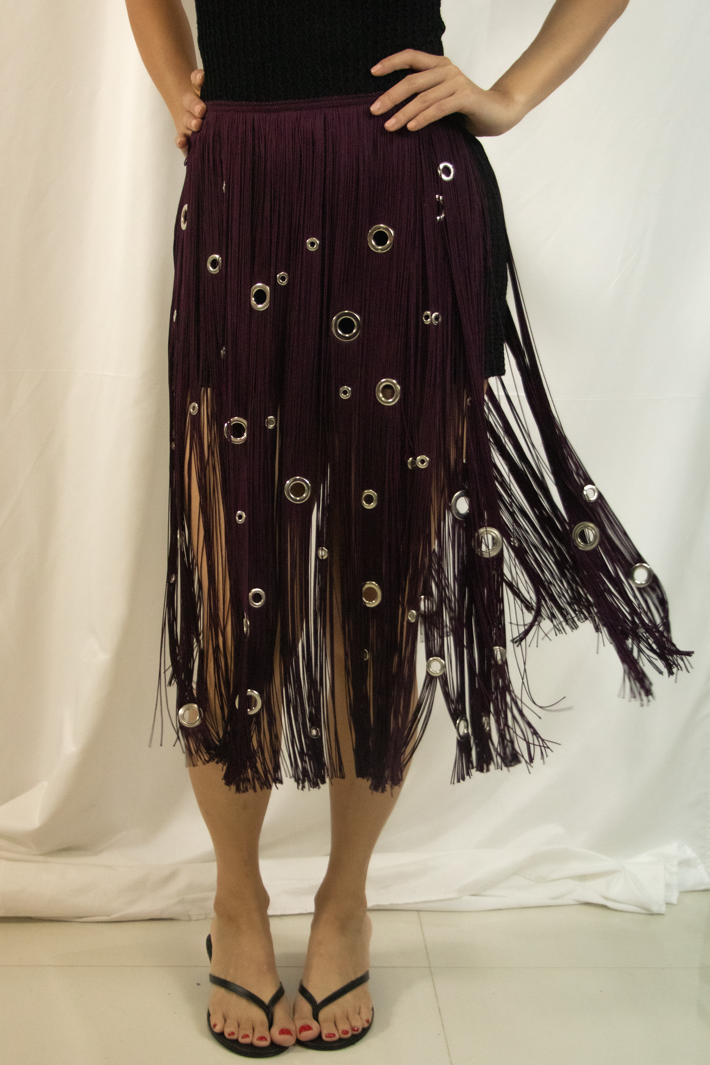 Prada S/S 2024 Fringe Skirt