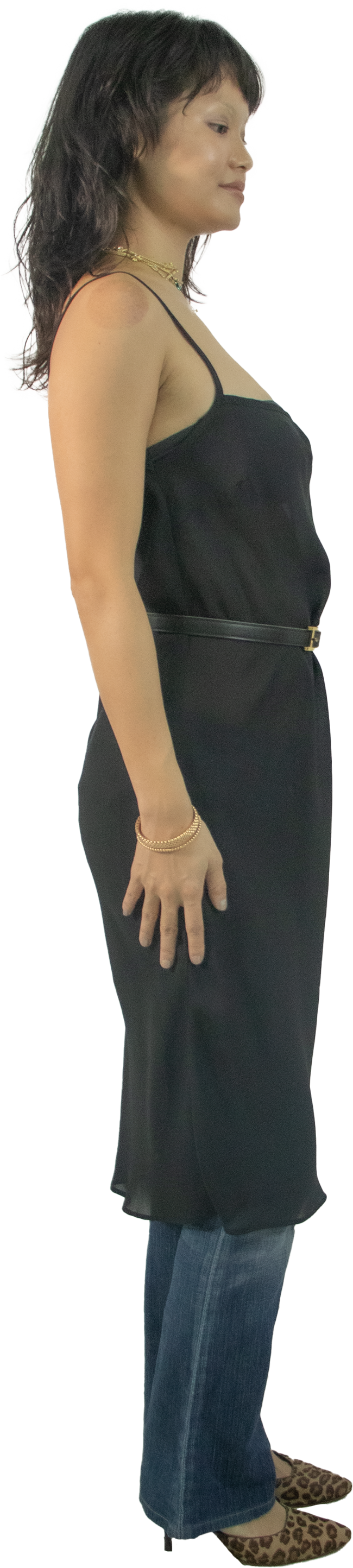 Y2K Rihanna Sheer Black Slip Dress