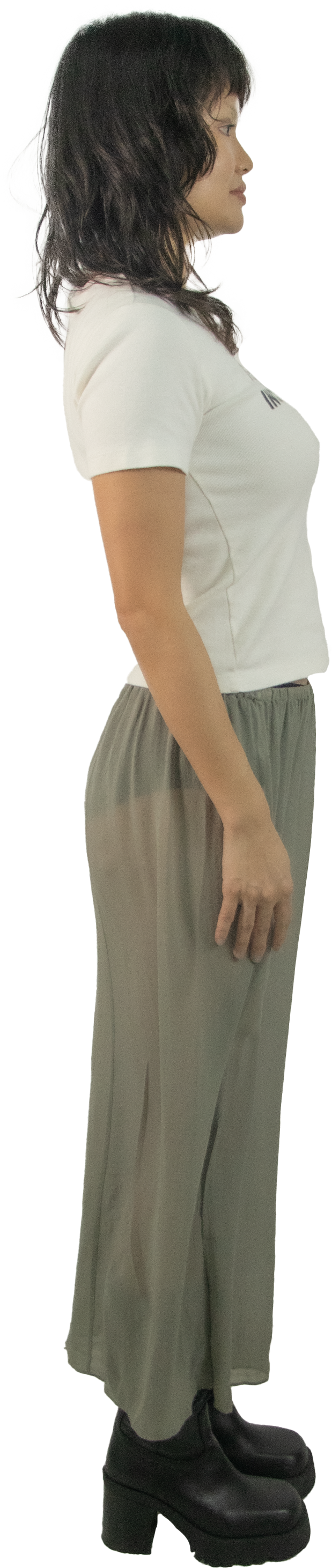 Tang Empress Low Rise Silk Sheer Skirt