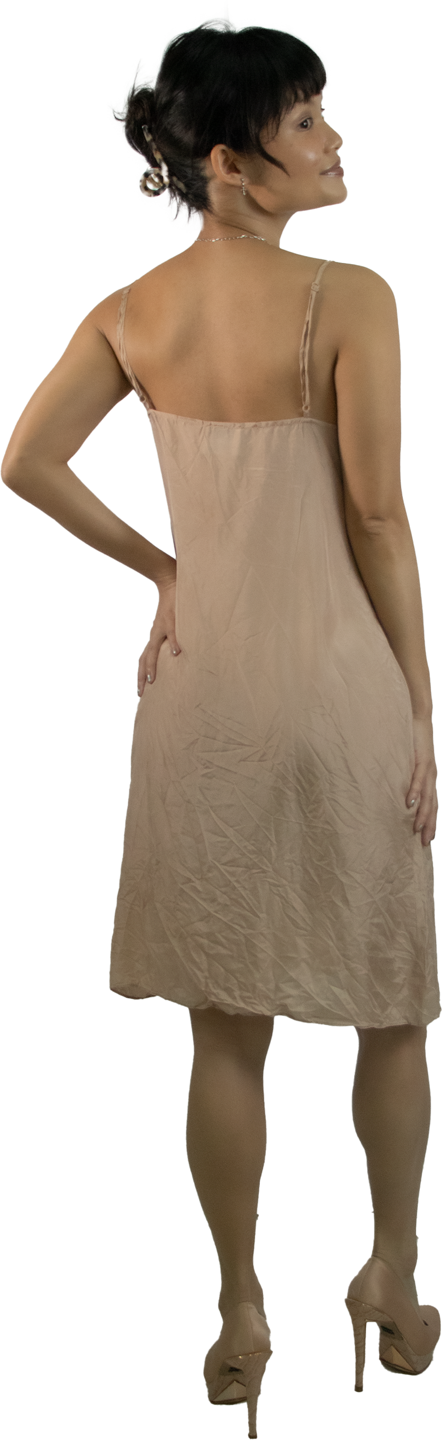 Rose Ruby Silk Slip Dress
