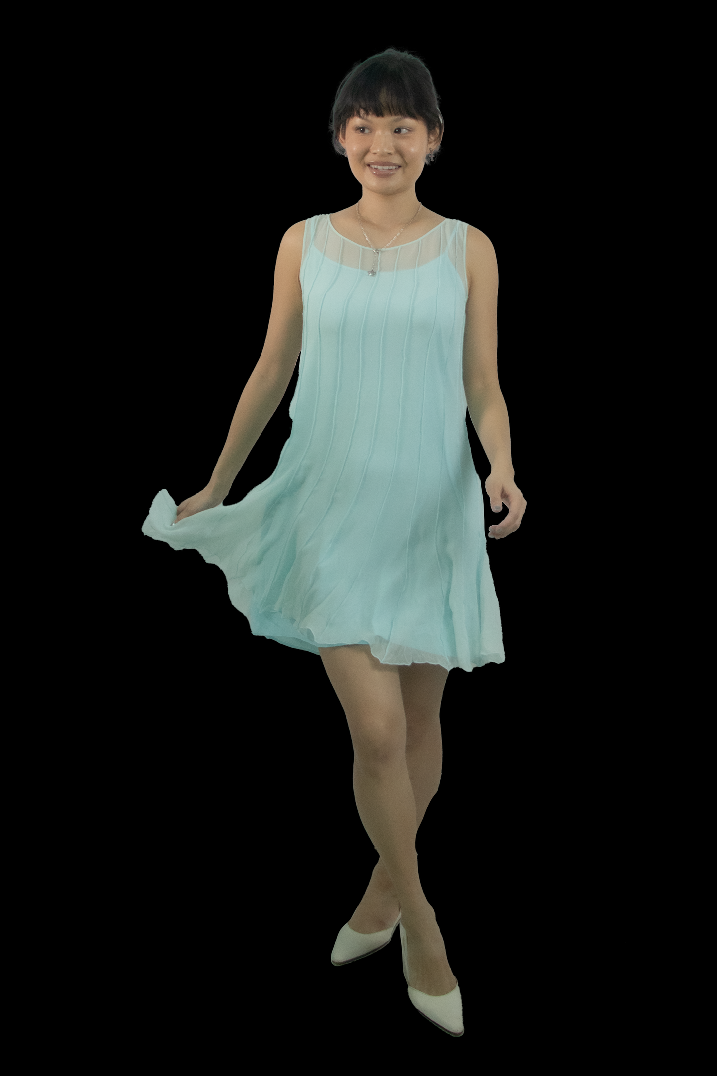 Calvin Klein S/S 2006 Ruffle Silk Dress
