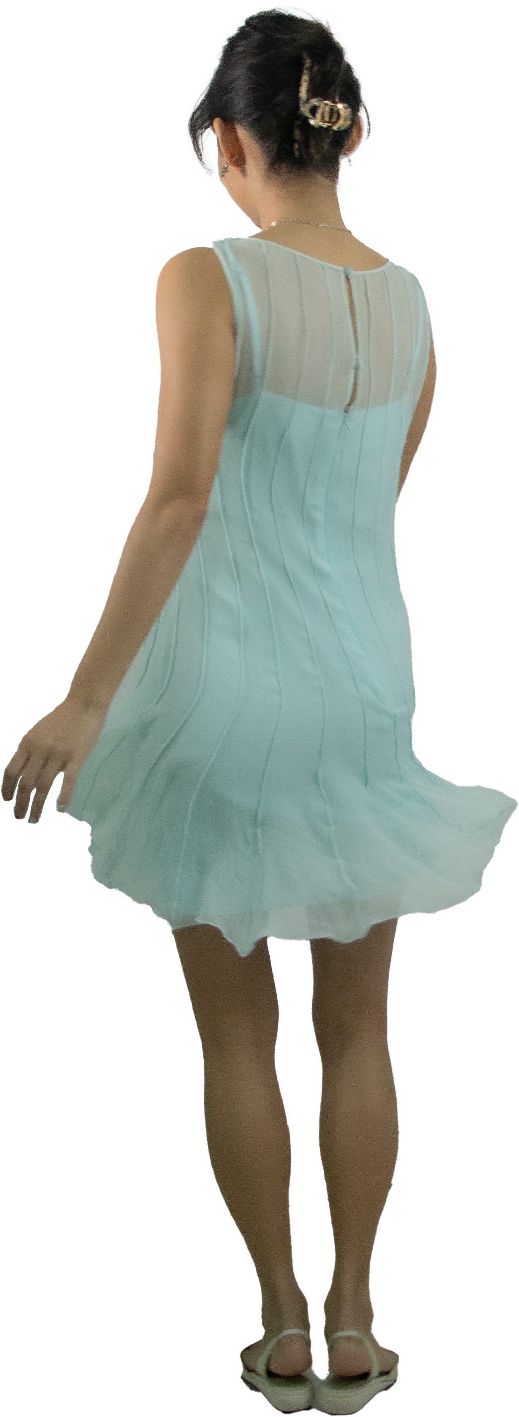Calvin Klein S/S 2006 Ruffle Silk Dress