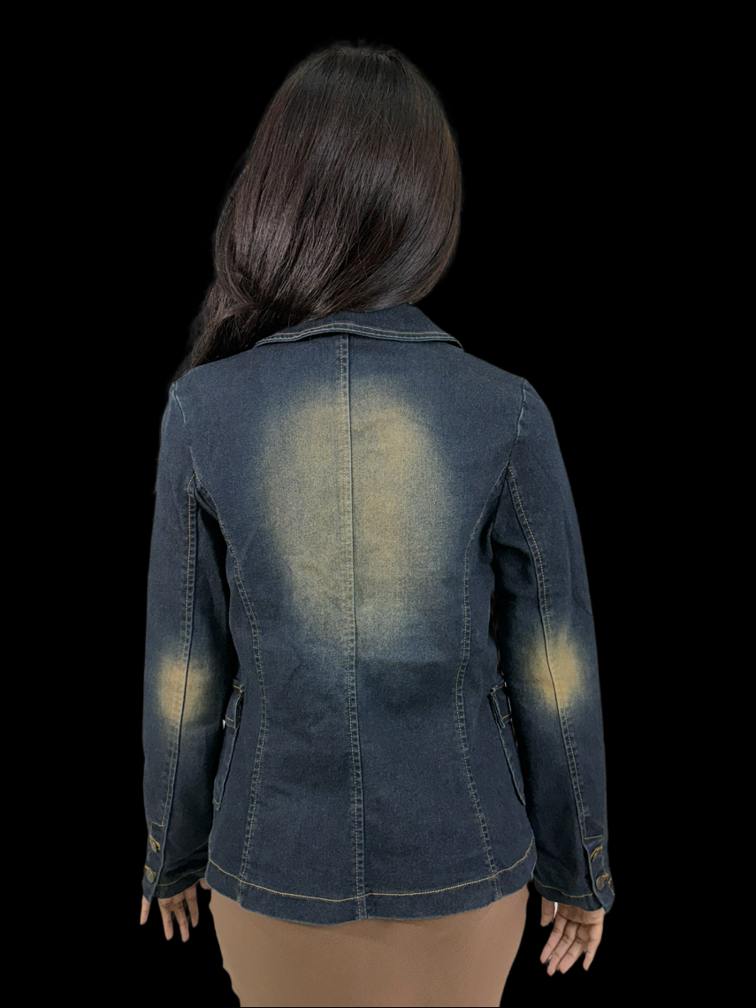 Nicole Y2K Denim Blazer
