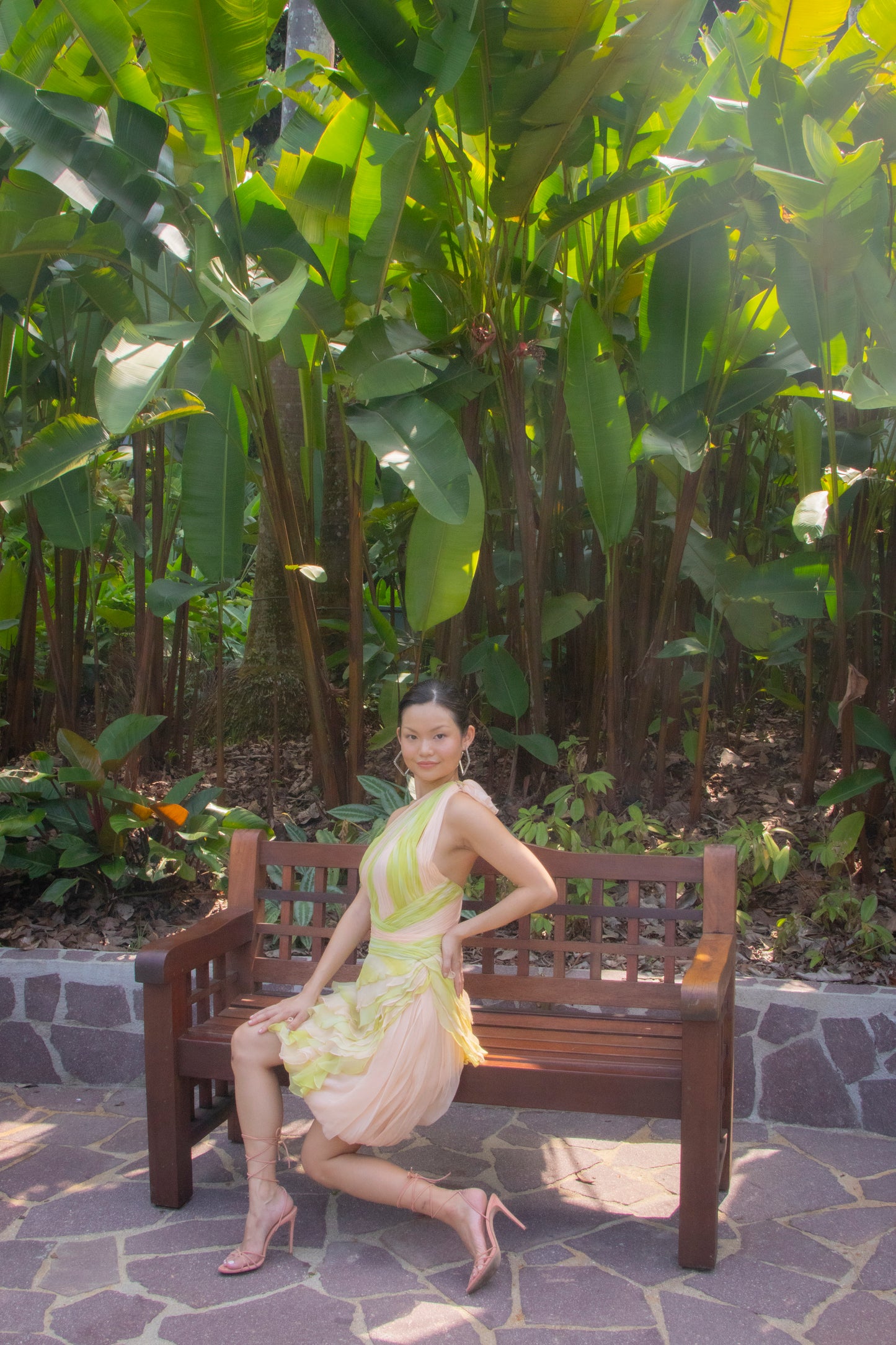 Indonesian Designer Pistachio Candy Dress