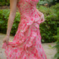 Indonesian Designer Rose One Shoulder Dress