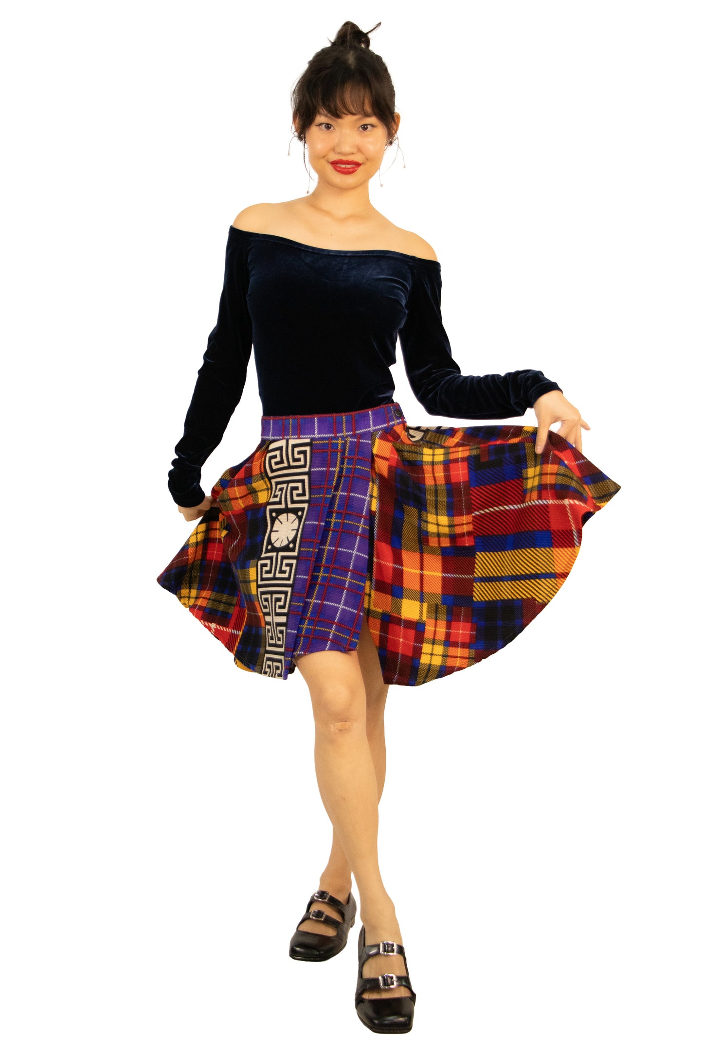 Versus Plaid Skirt