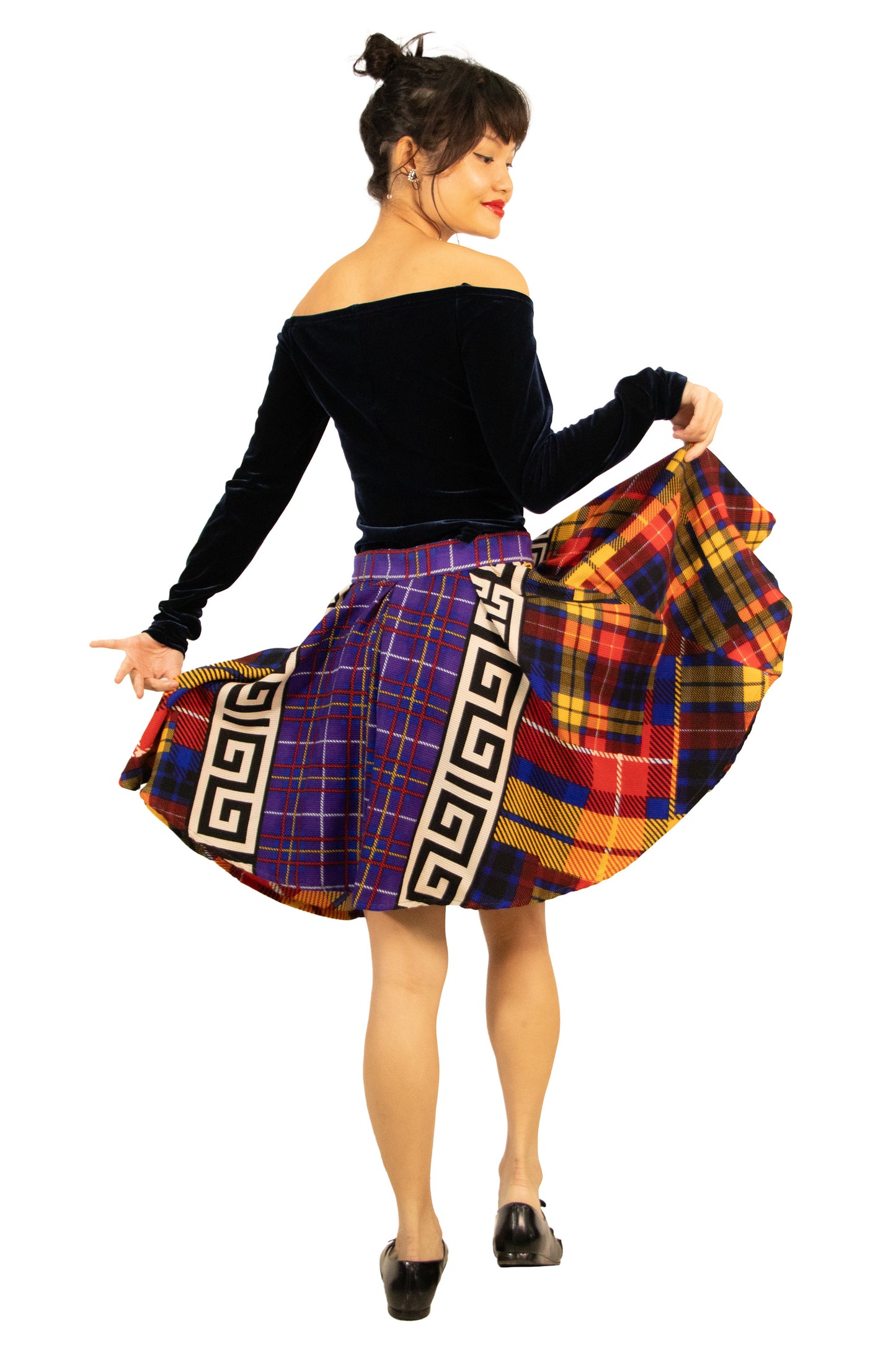 Versus Plaid Skirt