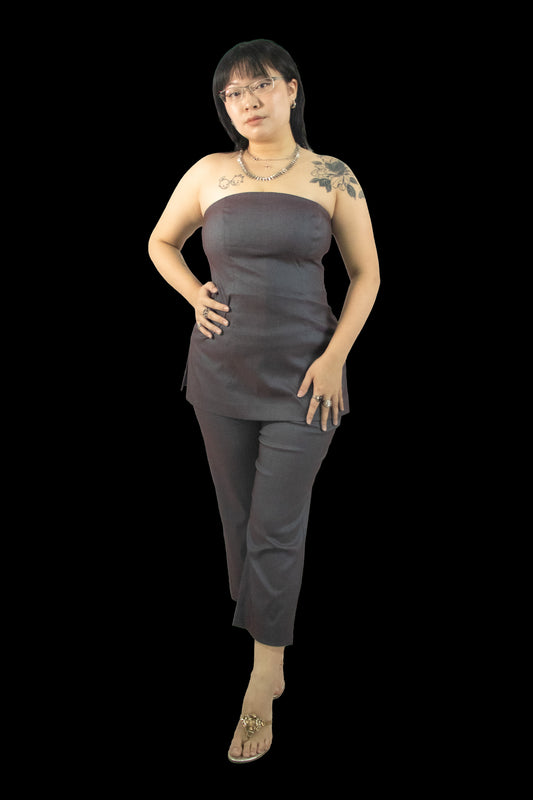 Y2K Events Metallic Two Piece Set