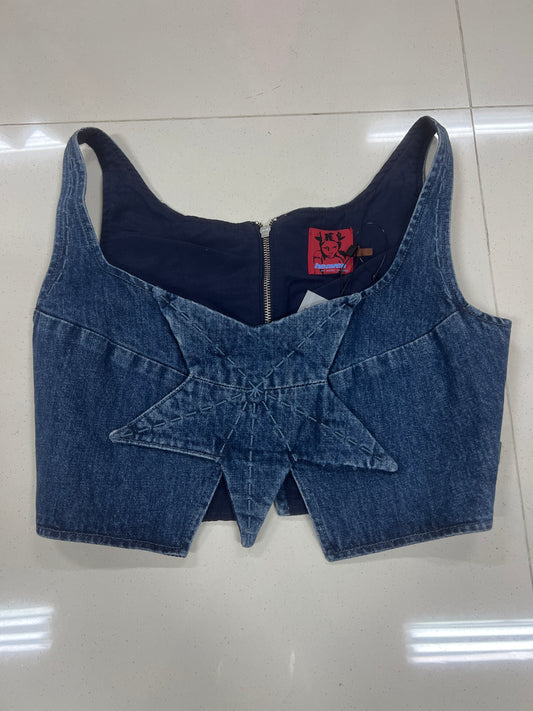 Heaven by Marc Jacobs x Daisy Denim Crop Top