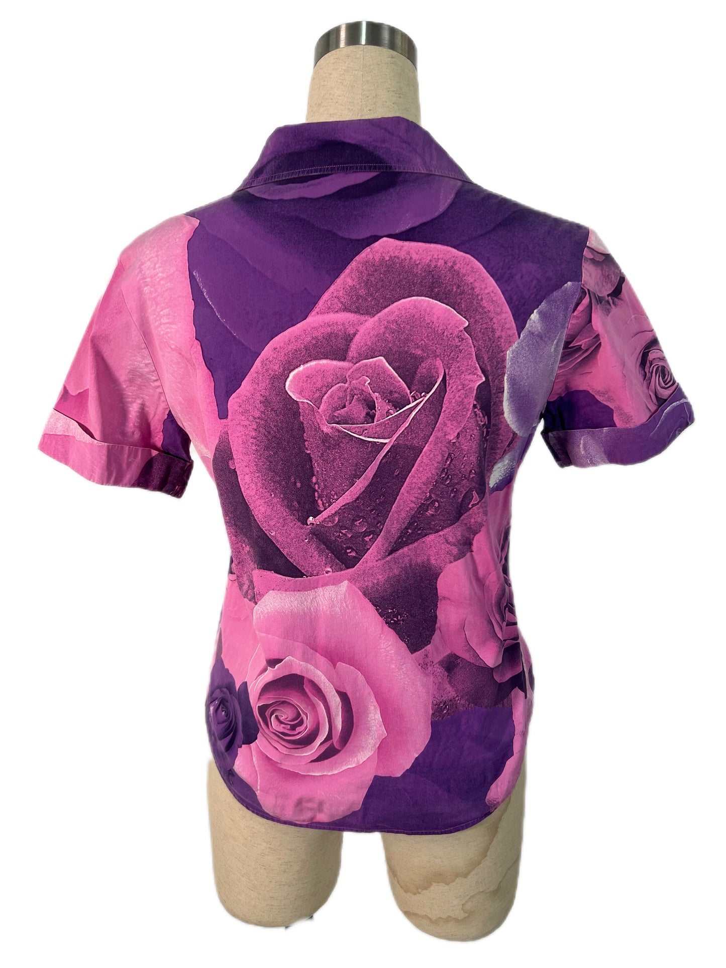 Roberto Cavalli Rose Print Shirt