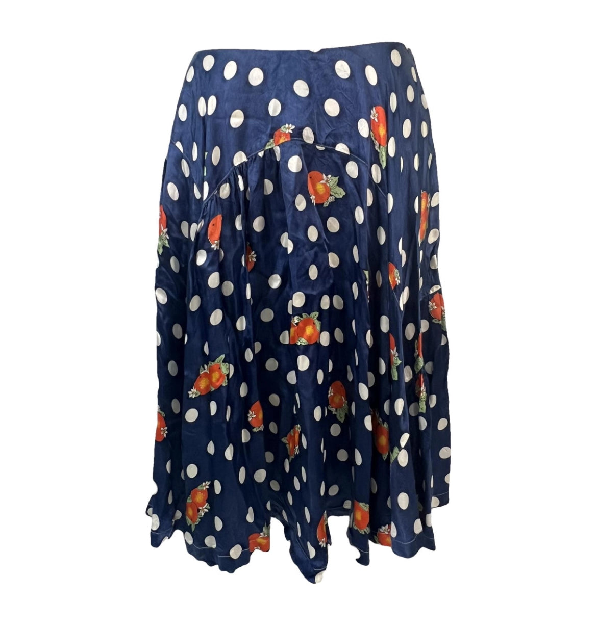 Comme des Garcons Tricot Orange Polkadot Skirt