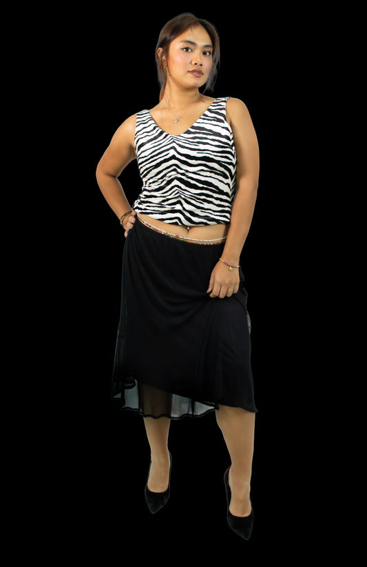 Xcepsion Zebra Print Blouse
