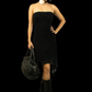 Y2K Mesh Strapless Asymmetrical Dress