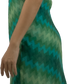 Jennifer Silk Halter Zigzag Pattern Dress