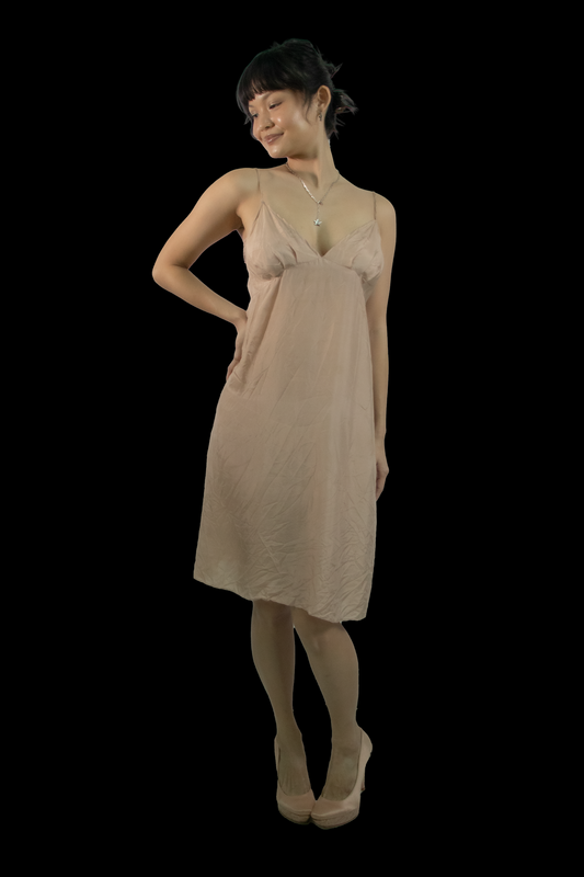 Rose Ruby Silk Slip Dress