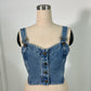 Ragazza Moda Denim Bustier Top