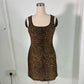 ‘90s Equipment Leopard Print Dress