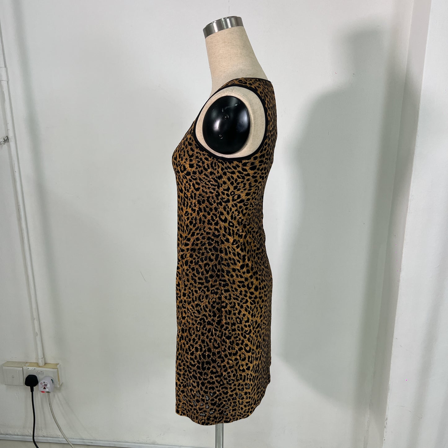 ‘90s Equipment Leopard Print Dress