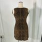 ‘90s Equipment Leopard Print Dress