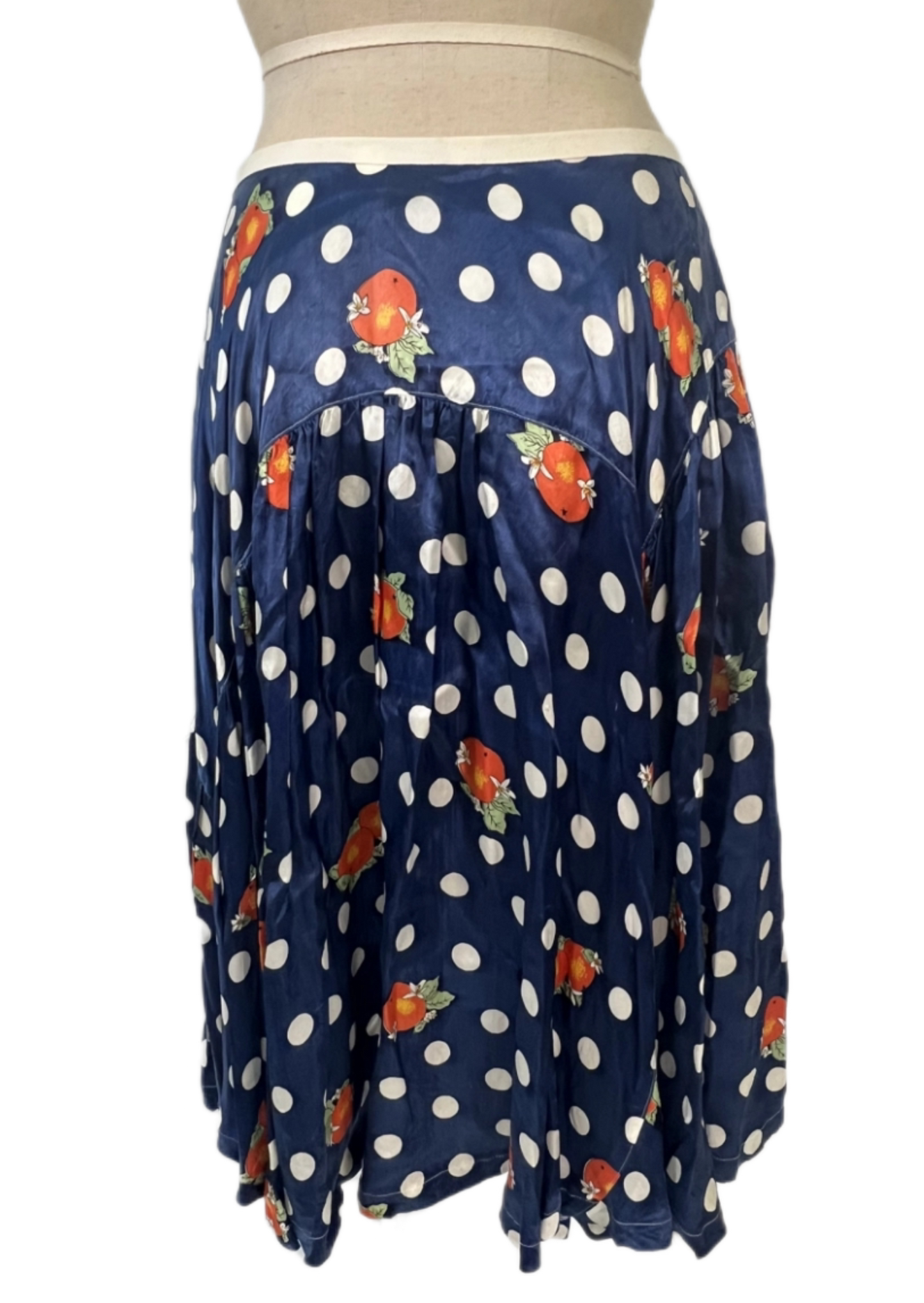 Comme des Garcons Tricot Orange Polkadot Skirt