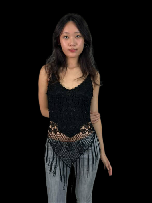 Kate Fringe Crochet Top
