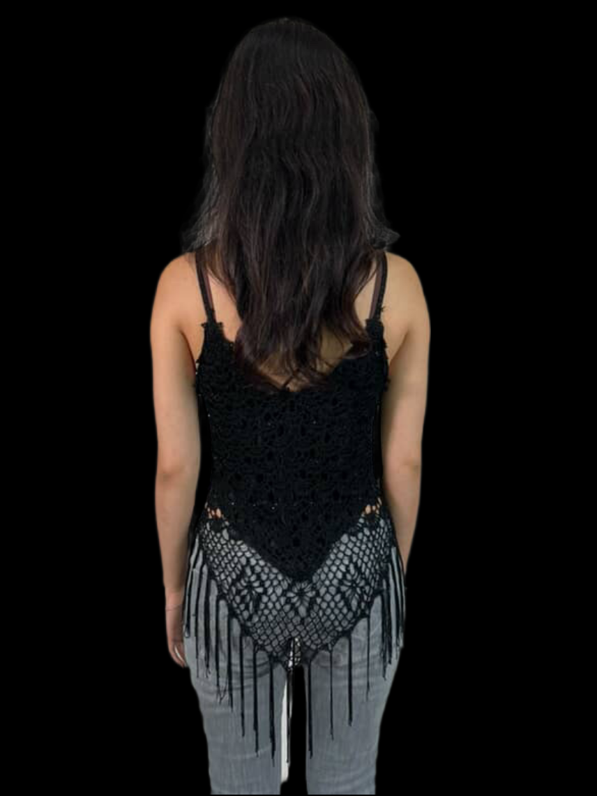 Kate Fringe Crochet Top