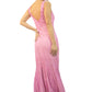 Y2K Italian Designer Beaded Pink Sequin Dress