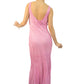 Y2K Italian Designer Beaded Pink Sequin Dress