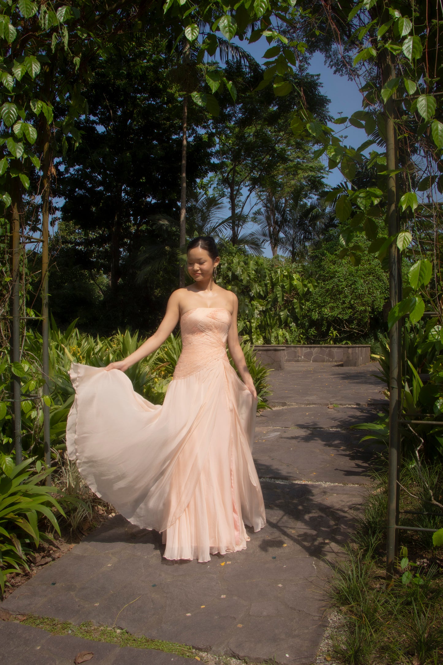 Indonesian Designer Cotton Candy Pink Gown