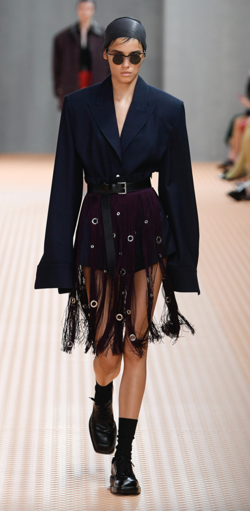 Prada S/S 2024 Fringe Skirt