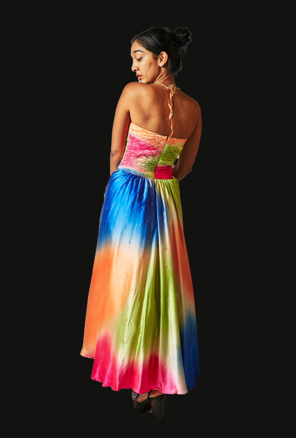 Vintage ‘90s Britney Rainbow Gown