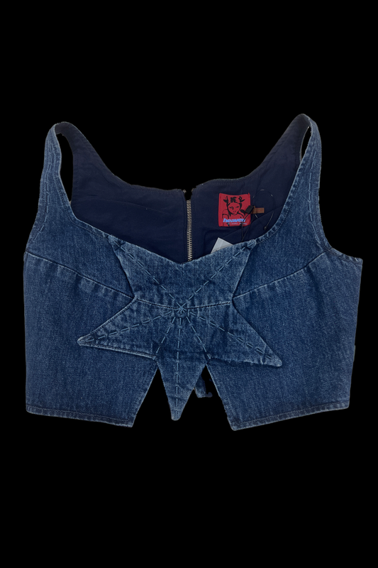 Heaven by Marc Jacobs x Daisy Denim Crop Top