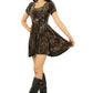 Minkpink Leopard Babydoll Dress
