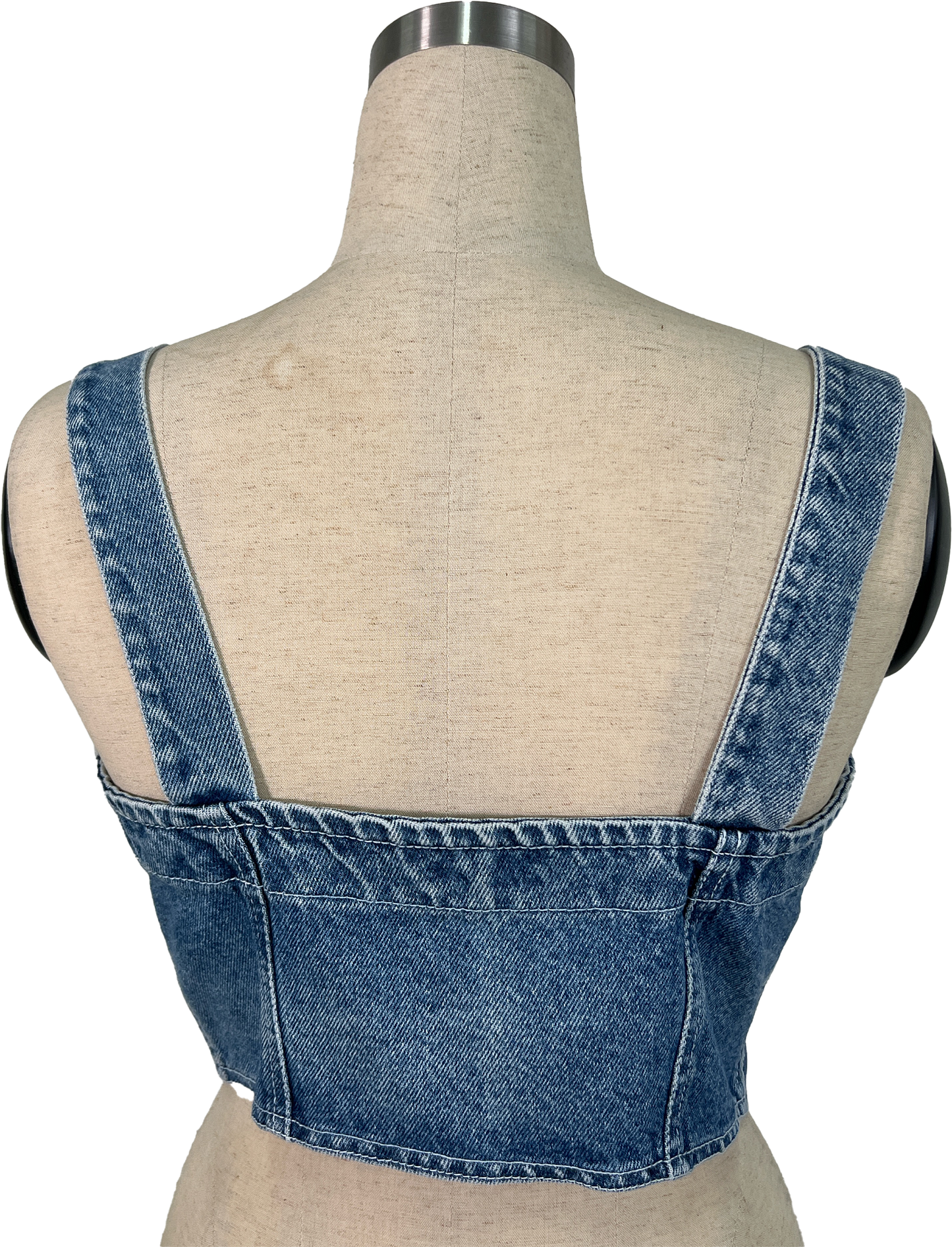 Ragazza Moda Denim Bustier Top