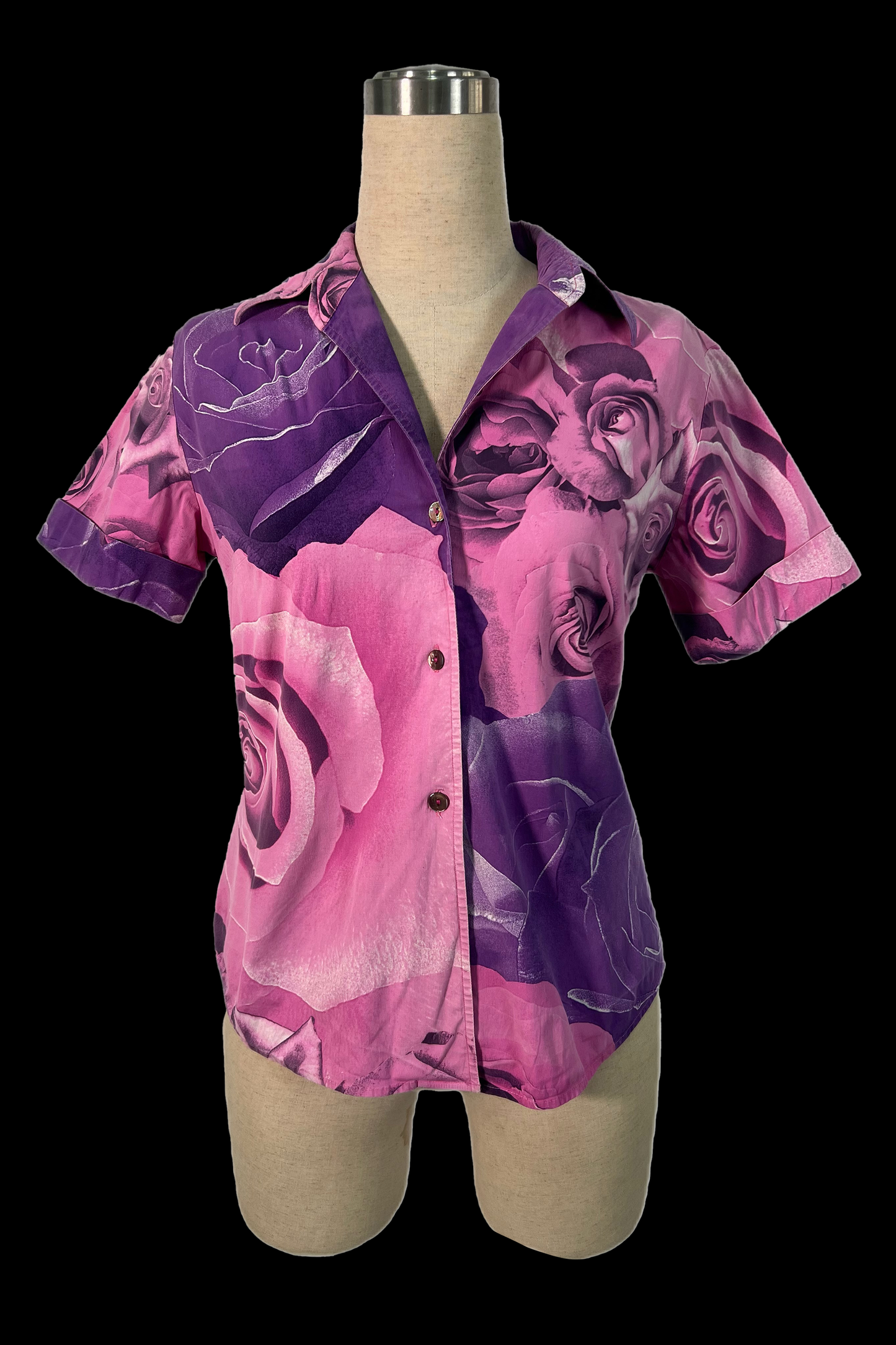 Roberto Cavalli Rose Print Shirt