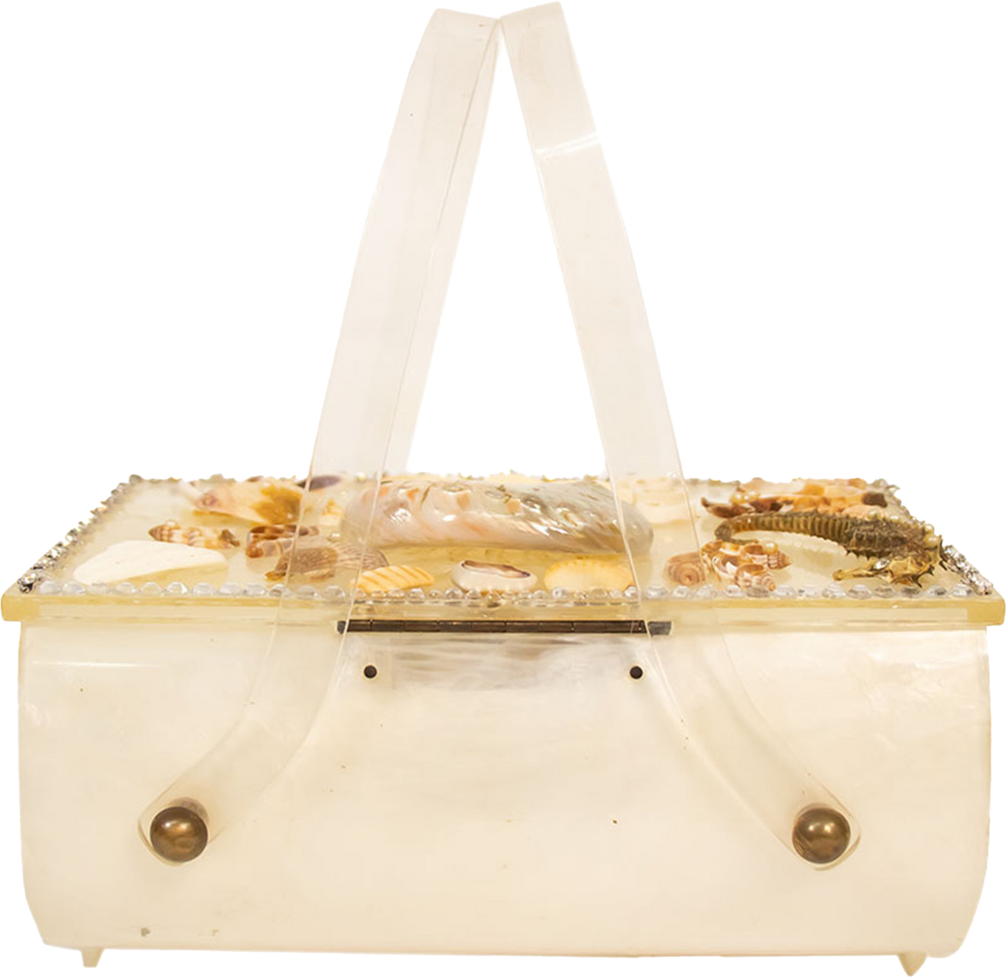 Vintage Reworked '50s Lucite Seashell Bag