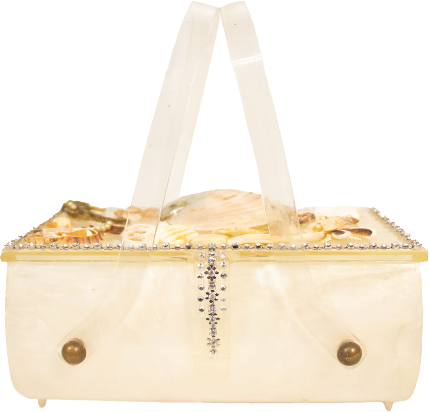 Vintage Reworked '50s Lucite Seashell Bag