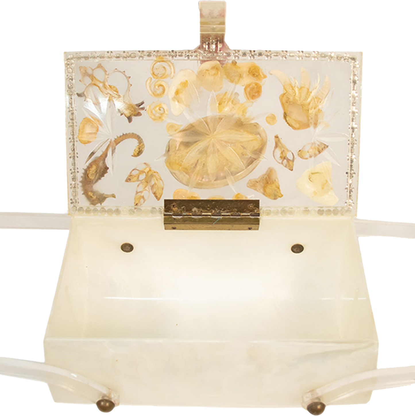 Vintage Reworked '50s Lucite Seashell Bag