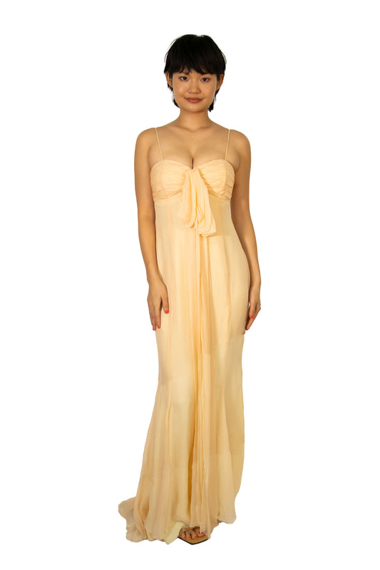 Vintage '00s Peach Sunset Gown