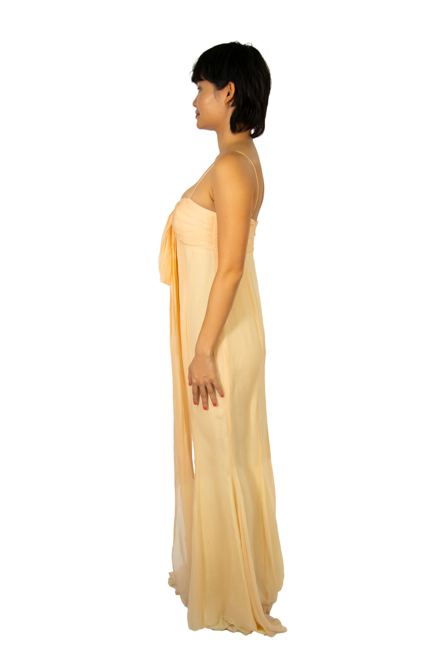 Vintage '00s Peach Sunset Gown